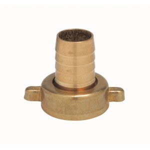 Raccordo per tubo in ottone 13 mm (1/2") con filettatura interna 18,6 mm (Rp 1/2) per irrigazione giardino.