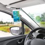 t.b.t. supporto per cellulare fissato all'aletta parasole in auto.
