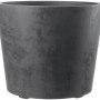 Vaso per piante Deroma Millennium antracite (Ø 59 cm) con rotelle.