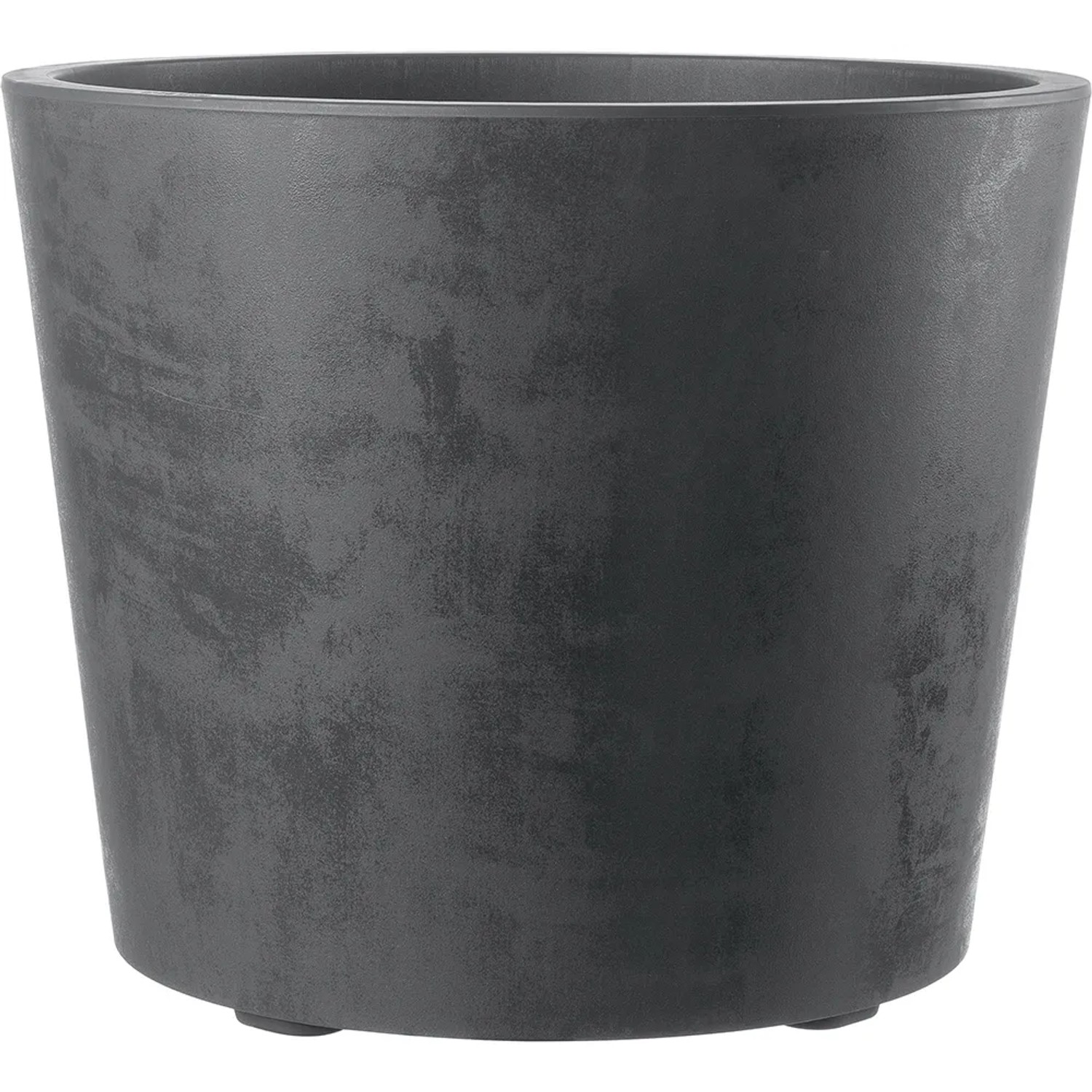 Vaso per piante Deroma Millennium antracite (Ø 59 cm) con rotelle.