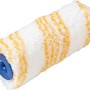 Rullo per emulsioni LUX, 12cm, poliammide, per superfici lisce. Rullo con strisce gialle.