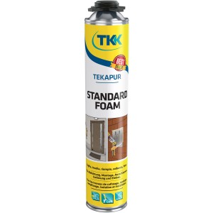 Bomboletta di schiuma poliuretanica Tekapur Standard per edilizia e montaggio.