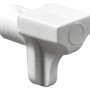 Supporto per ripiano Hettich in plastica bianca, diametro 7 mm, per scaffali.