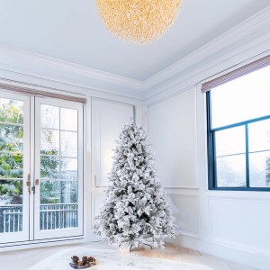 Albero di Natale artificiale Toro in PVC/PE innevato H 210 x Ø 130 cm