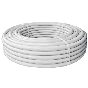 Bobina di tubo bianco t.b.t. Microirrigazione per sistemi di irrigazione.