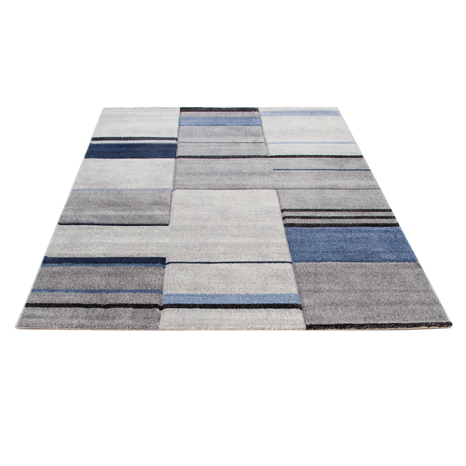 Tappeto arredo Ray a grigio blu 190x133 cm