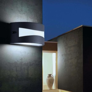 Applique LED da esterno Sovil Tibet 1070 lm 22x11 cm grafite