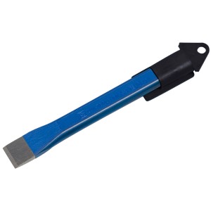 Scalpello piatto blu LUX 150 mm Comfort con protezione lama nera.