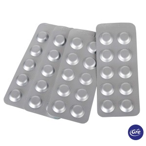 Compresse per la regolazione del pH in blister.