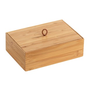 Scatola con coperchio Terra bambù FSC