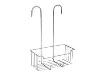 Porta oggetti doccia Top Line da appendere inox 25x55x19 cm lucido