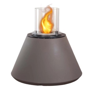 Camino a bioetanolo giardino Divina Fire Stromboli 3,4 kW Ø60xH56 cm tortora