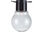 Catena luminosa solare sferica con base nera.