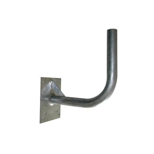 Supporto a parete grigio per antenna satellitare, accessorio video.