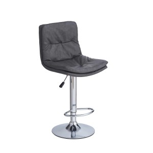 Sgabello estensibile Paco 45x36x60/80 cm Grigio