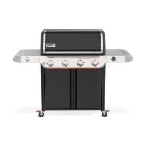 Barbecue a gas Weber Genesis E-435 4 bruciatori con fornello laterale nero