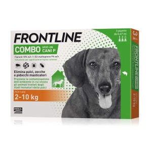 Frontline Combo Spot-on per Cani P, 2-10 kg, per il controllo dei parassiti.
