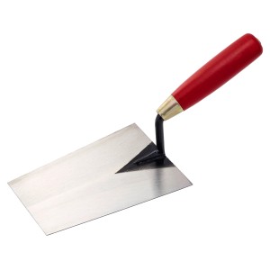 Cazzuola da muratore, 180 mm, lama in acciaio e manico in legno.