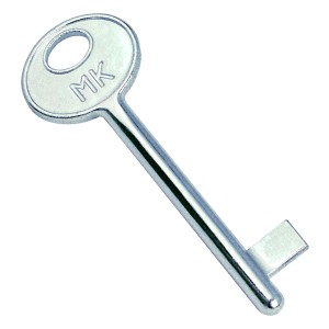 Chiave per cilindro t.b.t., color argento.