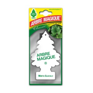 Deodorante auto Arbre Magique Menta Glaciale, profumo per auto.
