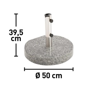 Base per ombrellone Granada grigio 40 kg