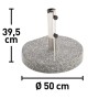 Base per ombrellone Granada grigio 40 kg_3
