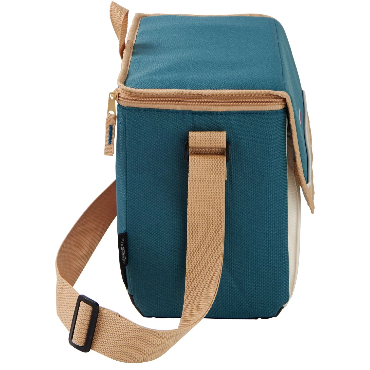 Borsa frigo Campingaz Fold'N Cool Minimaxi, 10 l, turchese-bianca con tracolla.