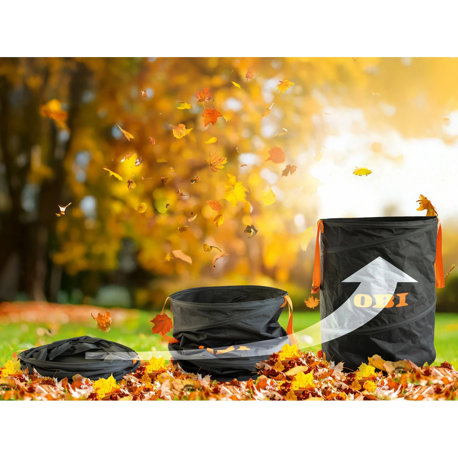 TTL Garden 270L Deluxe Pop Up Sacco da giardino con coperchio