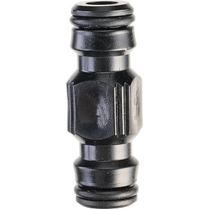 Raccordo t.b.t. nero per irrigazione giardino.