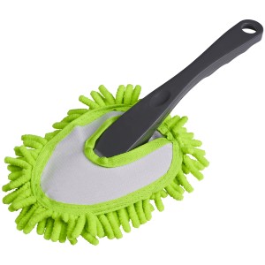 OBI Mop universale per auto e casa, con rivestimento in microfibra verde e manico grigio.