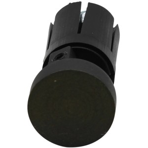Terminale Mydeco Match in ferro spazzolato Ø 2 cm per bastone per tende, vista dettagliata.