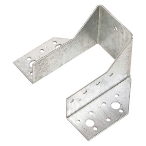 Scarpa per trave tipo A, 60x100 mm, zincata, per collegamenti in legno.