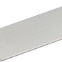 Barra piatta Arcansas in alluminio anodizzato argento, 3x40x1000 mm.