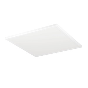 Plafoniera LED quadrata bianca Eglo Rovito, 50x50 cm. Illuminazione moderna.