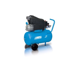 Compressore ABAC blu, compressore d'aria portatile con ruote e maniglia.