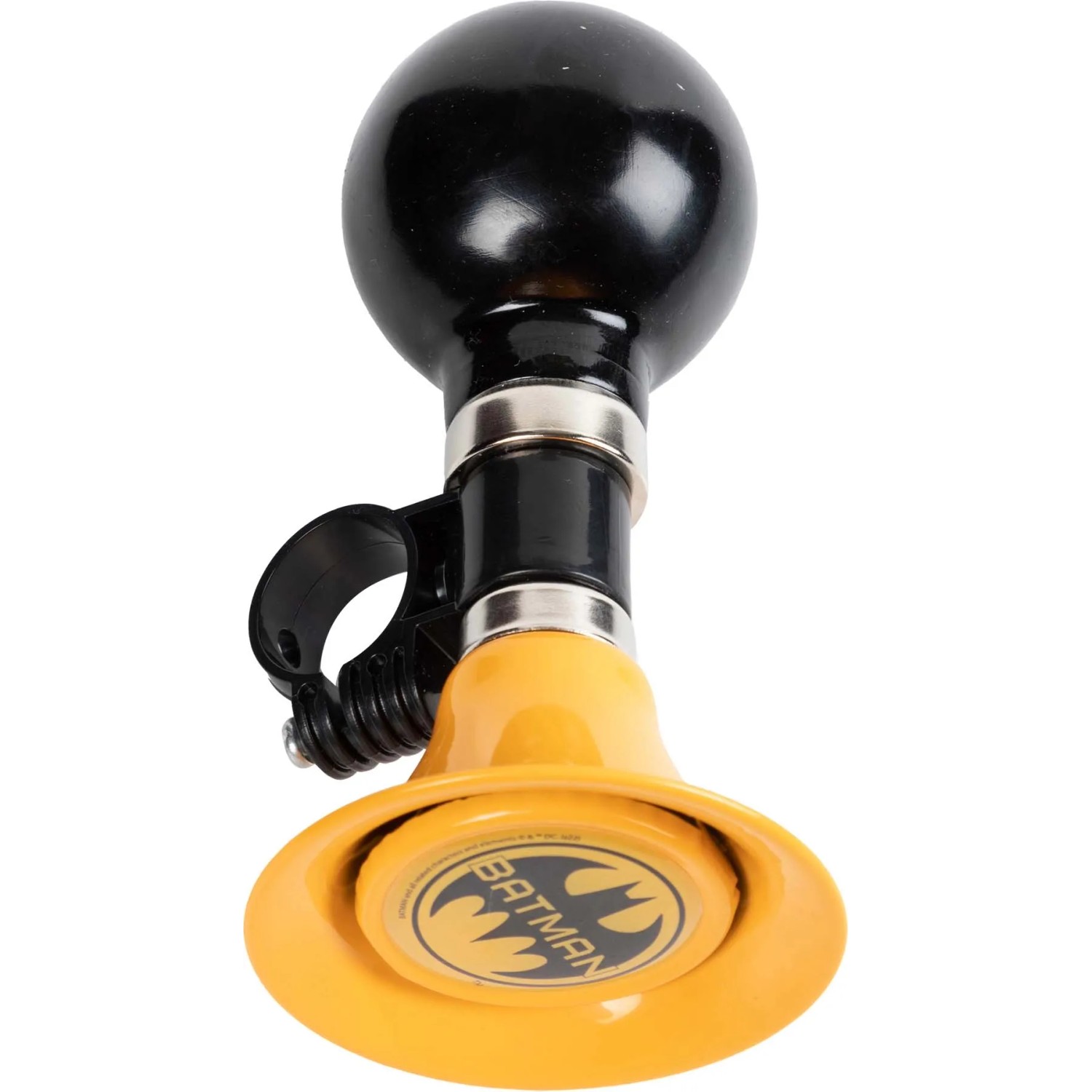Campanello per bici giallo con logo Batman per accessori manubrio.