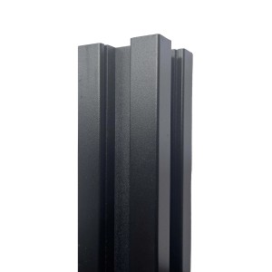 Palo in alluminio per pannello 6,8x6,8x94 cm nero