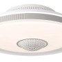 Plafoniera LED bianca t.b.t. con forma rotonda.