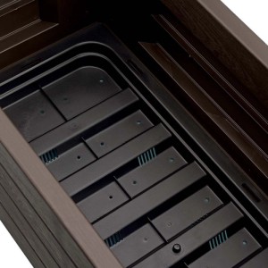 Fioriera da esterno con grigliato Stefanplast plastica Bianco 100x43x142 cm