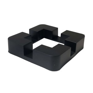 Copripalo in plastica 2 pz 12,5x3 cm nero