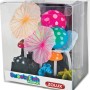 Decorazione colorata per acquario a forma di fungo.