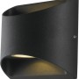 Applique LED da esterno nera dal design moderno per esterni.
