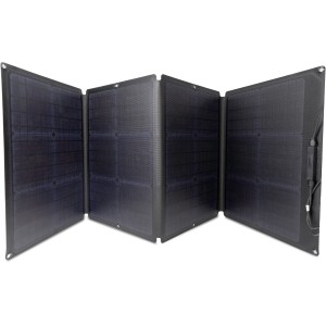 Pannello solare EcoFlow 110W, pieghevole per un facile trasporto. Sistema solare con celle monocristalline.