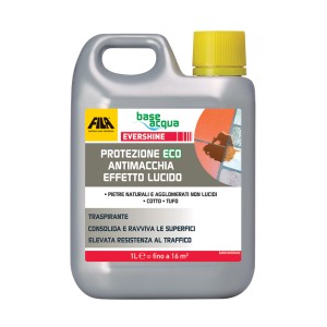 Flacone di Fila Evershine protezione pavimenti per pietra naturale, cotto e tufo, 1 litro.