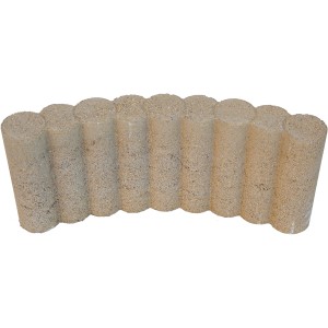 t.b.t. Cordolo in calcestruzzo color sabbia per bordure e paesaggistica.