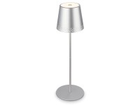 Lampada da tavolo a LED con ricarica USB argento 280 lm