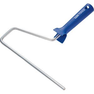 Supporto di ricambio LUX 18 cm per rullo con manico in plastica blu.