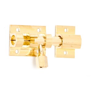 Chiavistello dorato per porte e cancelli.