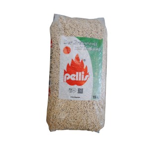 Sacco di pellet di legno t.b.t., combustibile per stufe e riscaldamento.