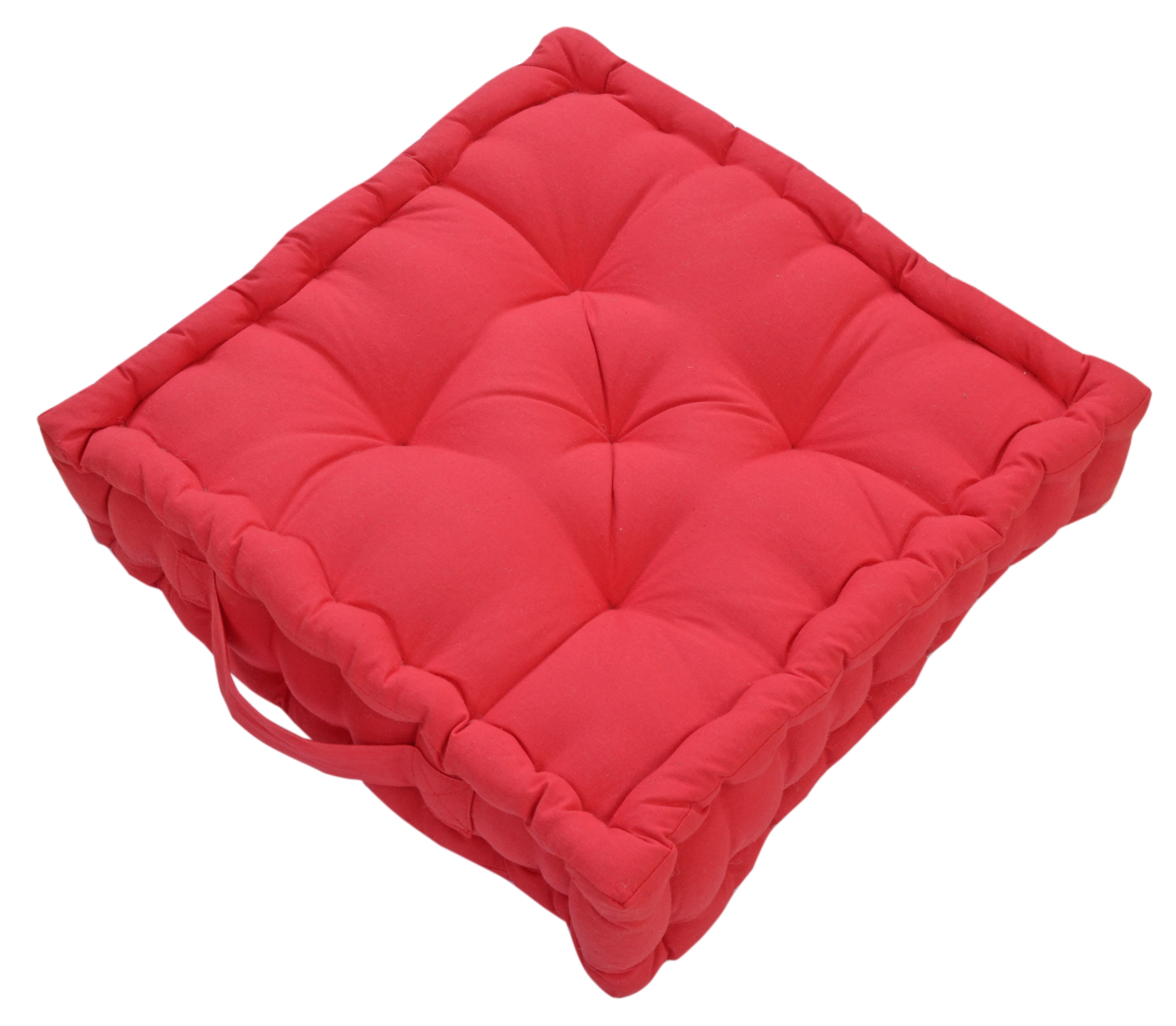 Cuscino da pavimento Futon colore rosso 40x40 cm